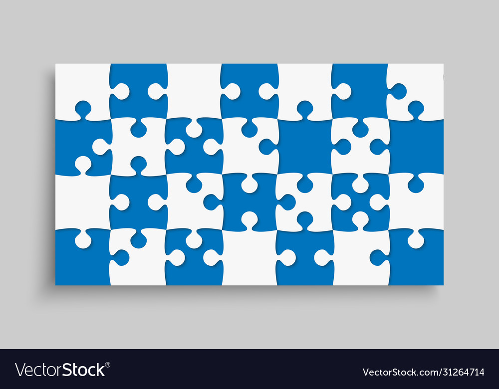 Background blue piece puzzle frame jigsaw