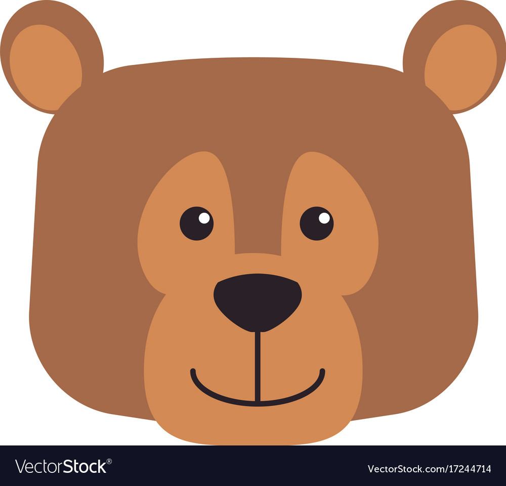 Bear cartoon animal Royalty Free Vector Image - VectorStock