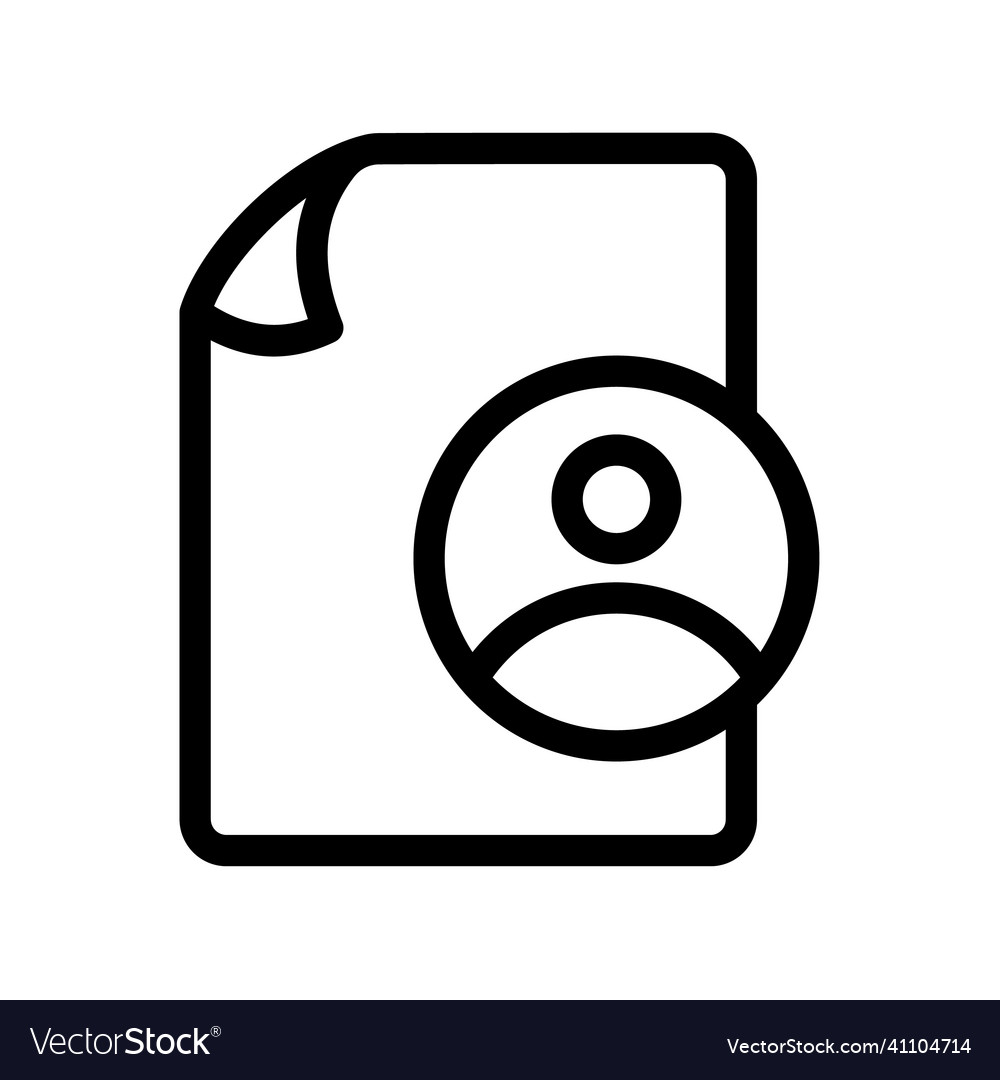Personal document file paper page account user