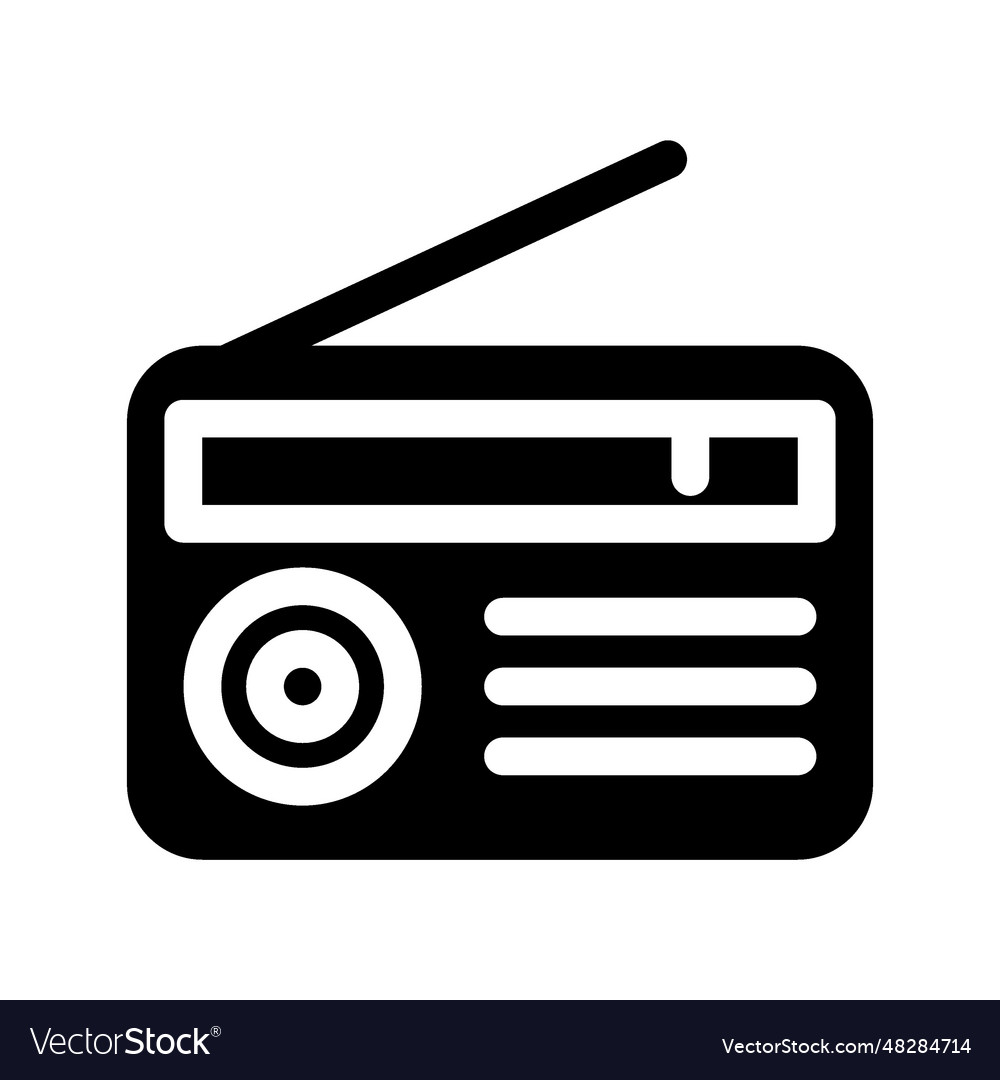 Radio icon Royalty Free Vector Image - VectorStock