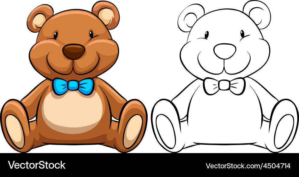 Teddy bear Royalty Free Vector Image - VectorStock