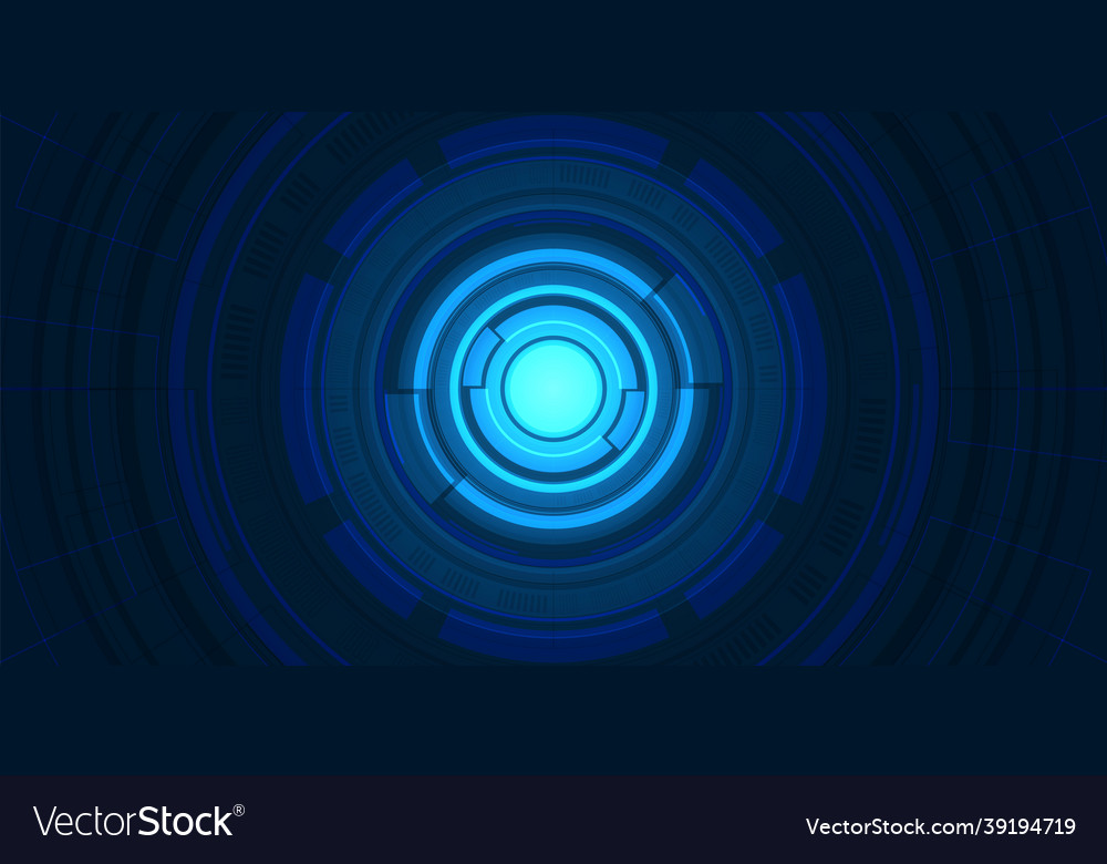 Abstract overlap circle digital background smart vector image Abstract overlap circle digital background smart