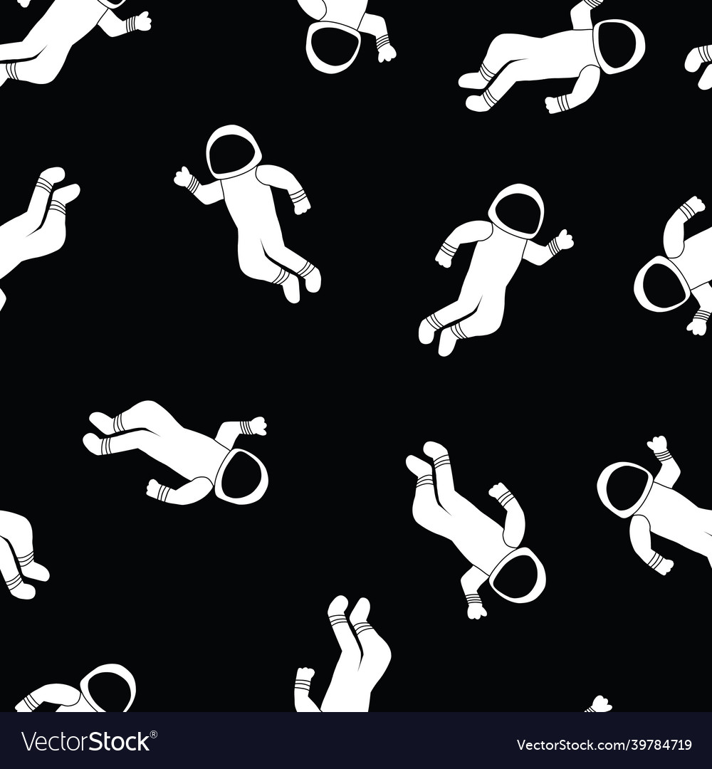 Astronaut seamless pattern astronauts vector image Astronaut seamless pattern astronauts