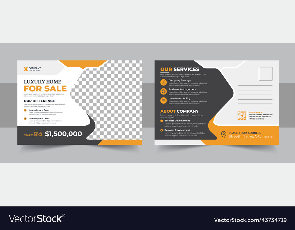 Real Estate & Construction Postcard Template