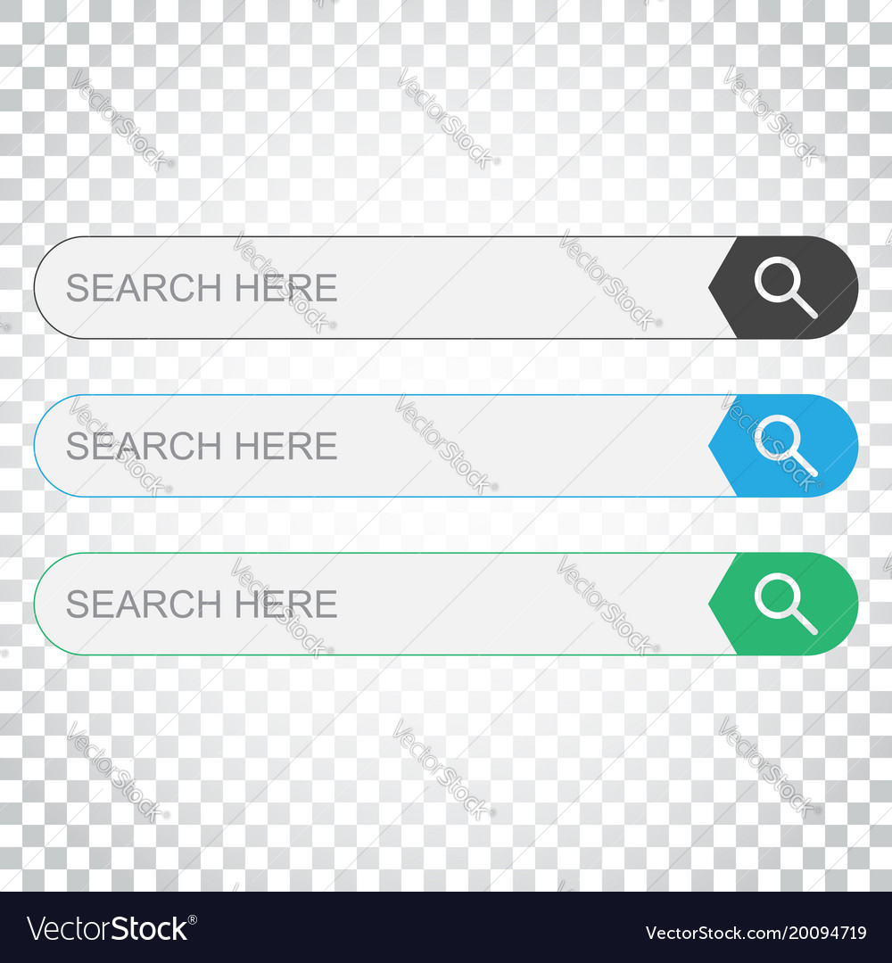 Search bar field set interface elements