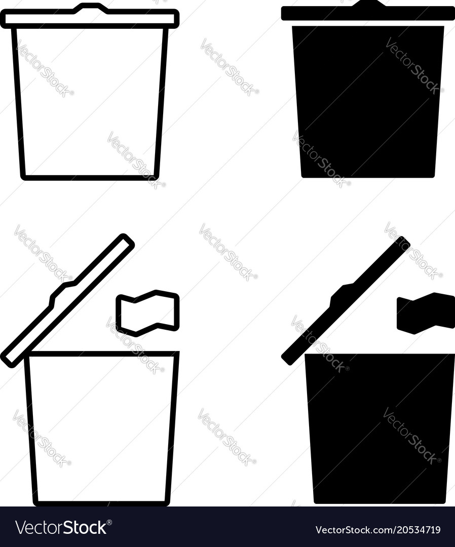 Trash bin icon
