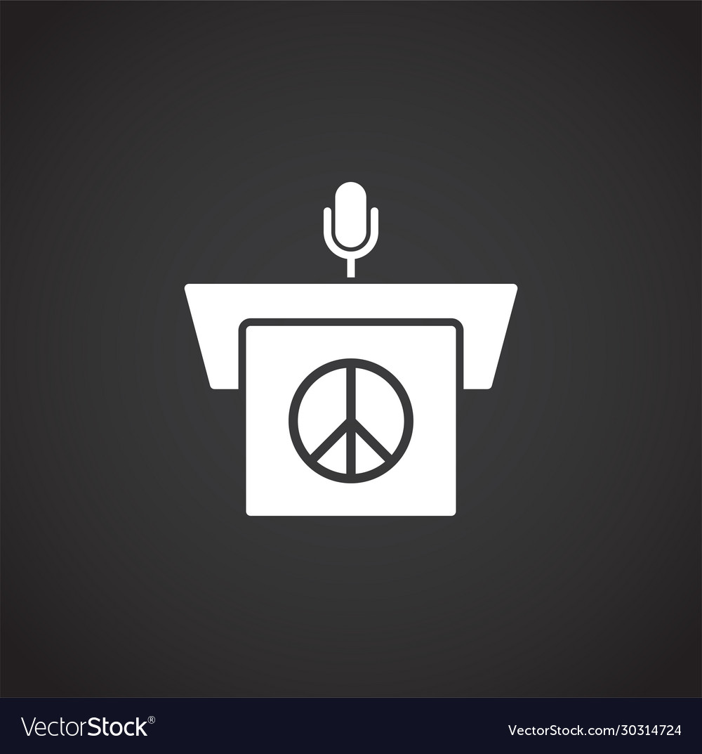 Activism related icon on background for graphic