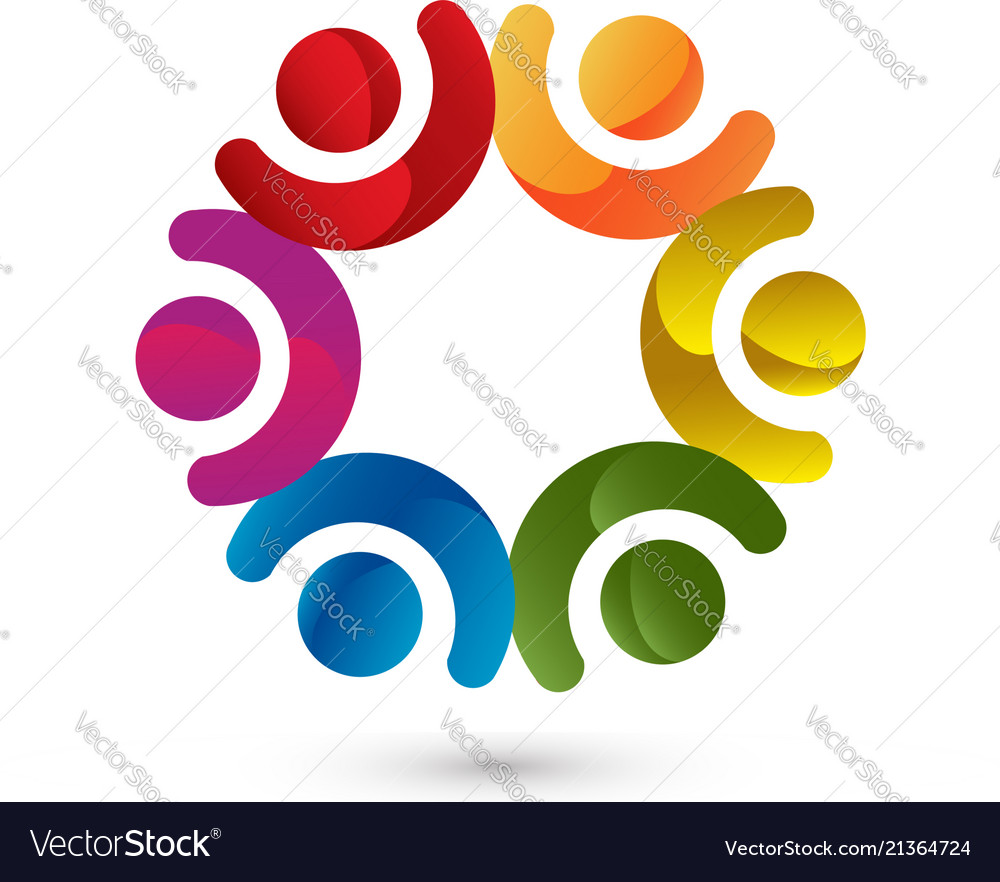 Cooperation teamwork people icon Royalty Free Vector Image