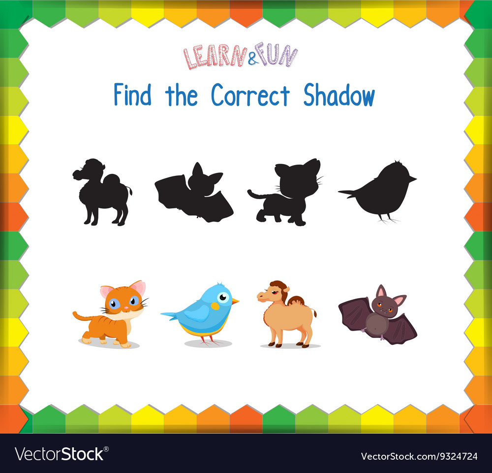 Find the correct animals shadow