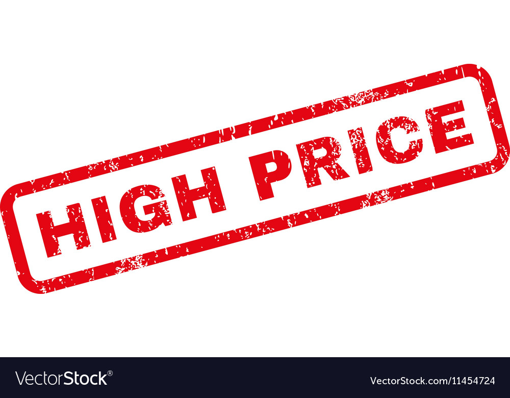 High Price Rubber Stamp Royalty Free Vector Image