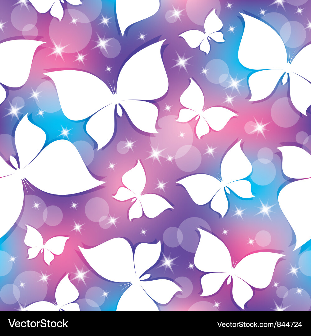 Pattern with butterflies Royalty Free Vector Image
