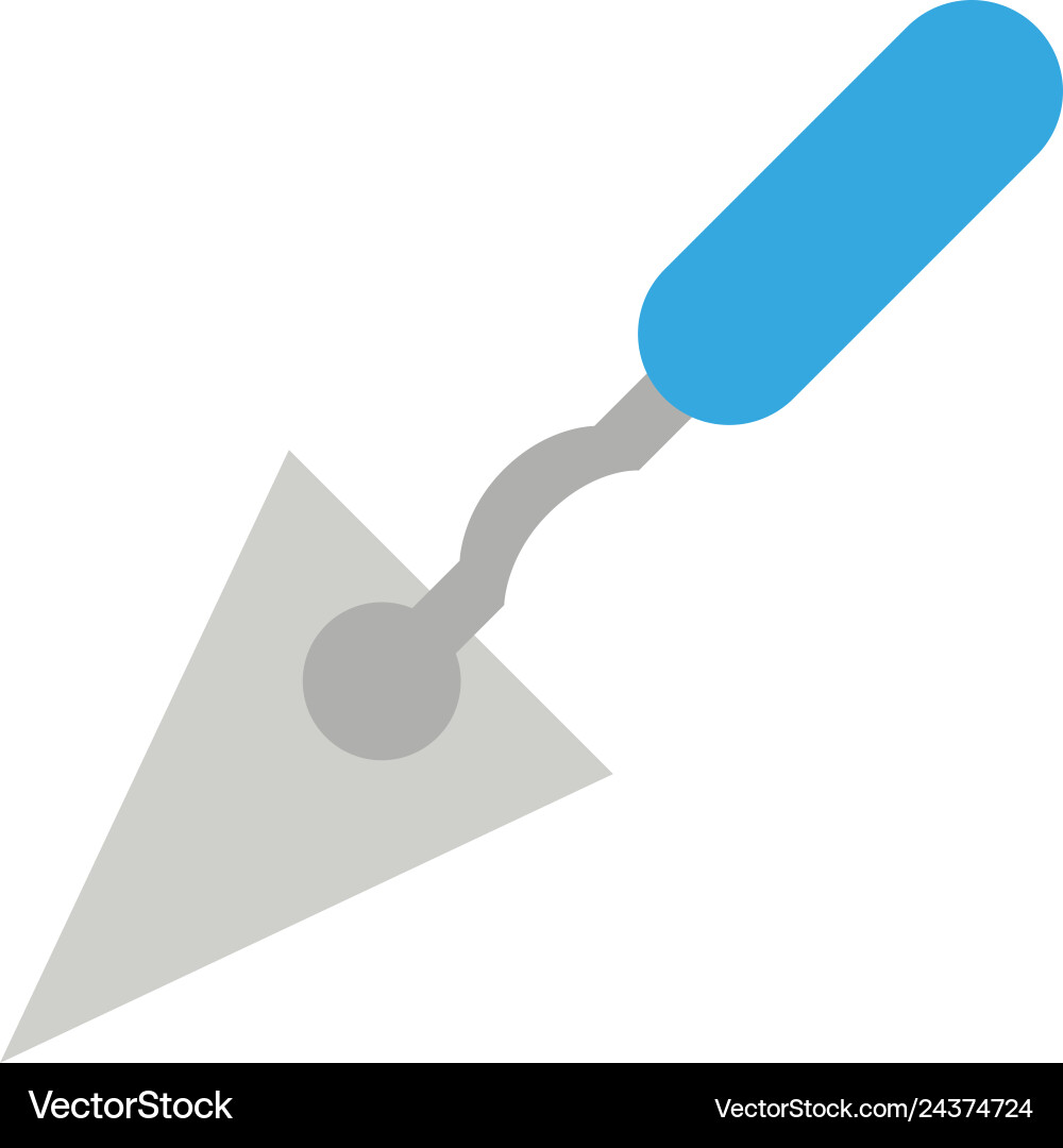 Spatula construction tool isolated Royalty Free Vector Image
