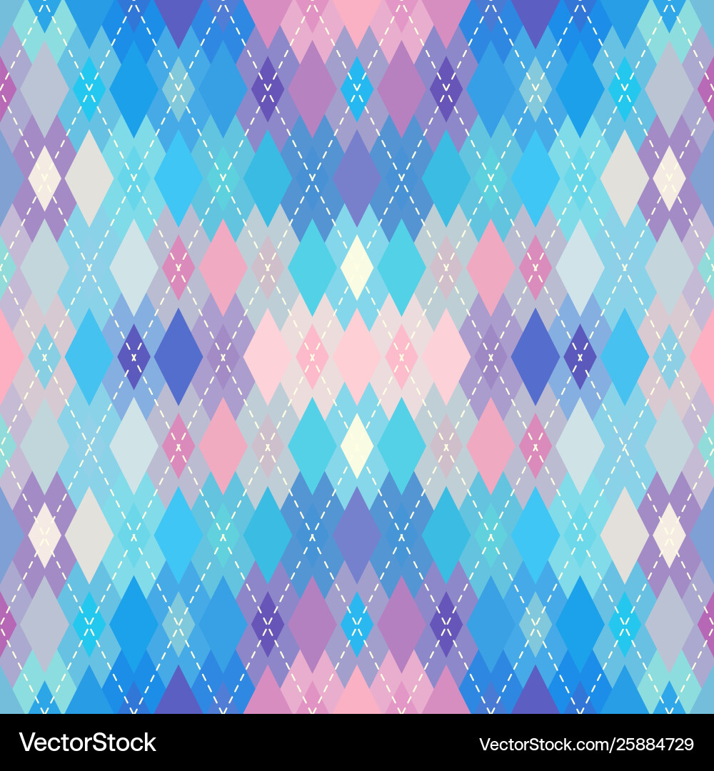 Argyle seamless pattern background Royalty Free Vector Image