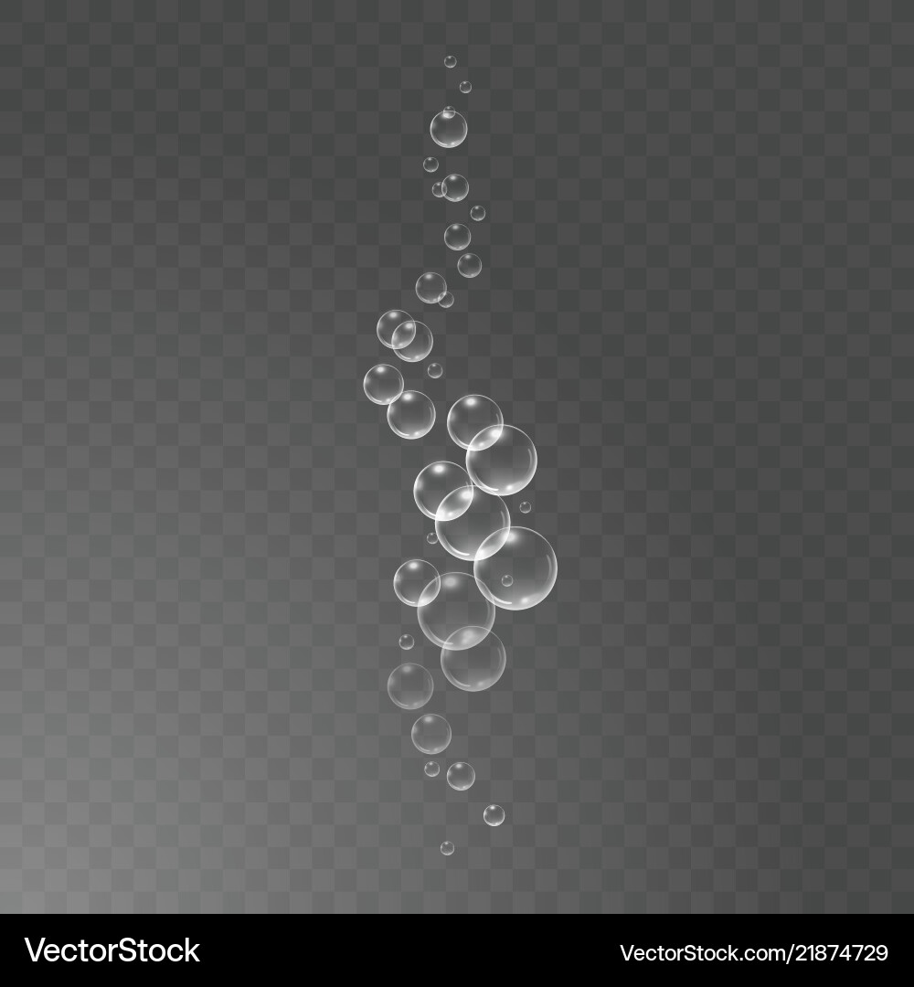 Bubbles under water Royalty Free Vector Image - VectorStock