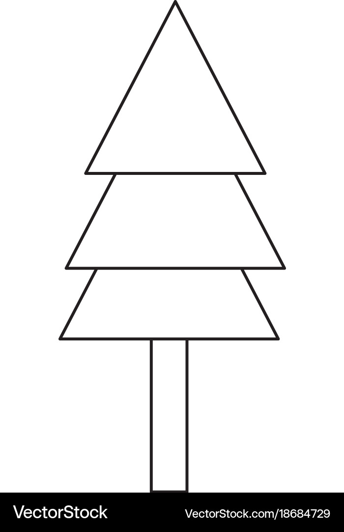 Isolated pine tree design Royalty Free Vector Image