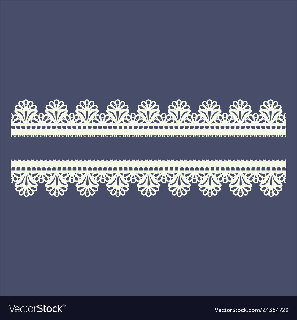 Lace border pattern for boutique fashion