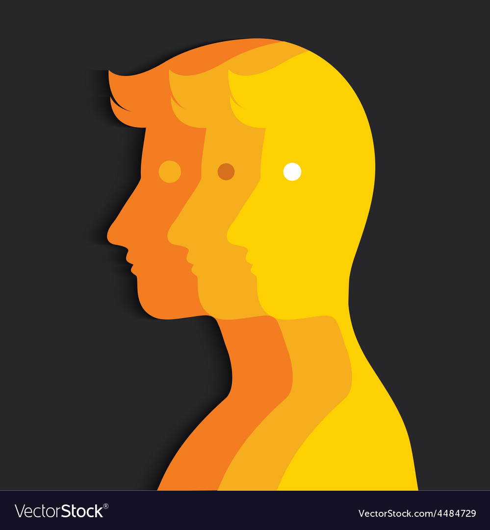 multiple-personality-royalty-free-vector-image