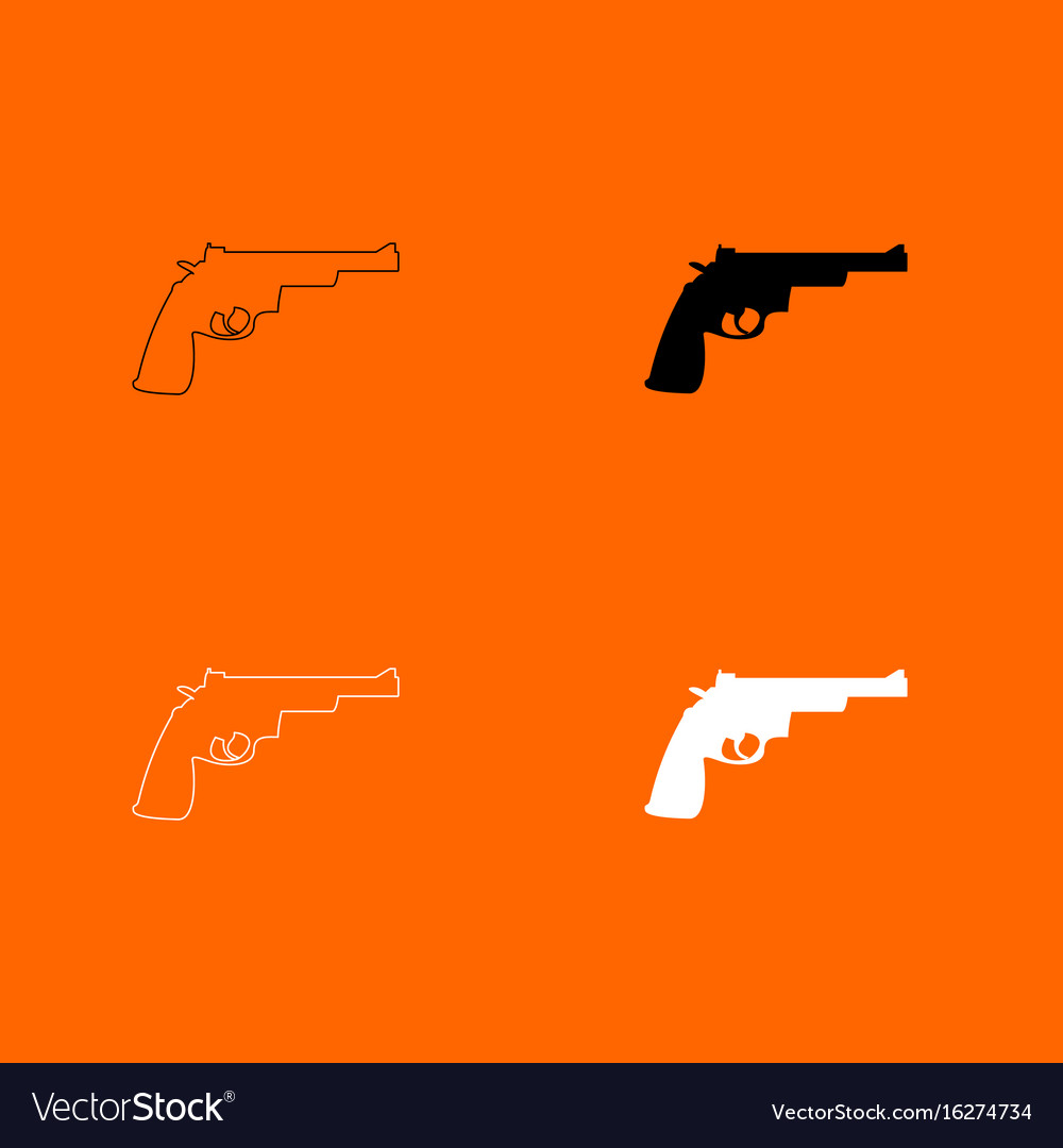 Gun revolver icon