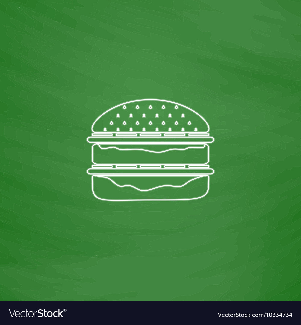 Hamburger computer symbol vector image Hamburger computer symbol