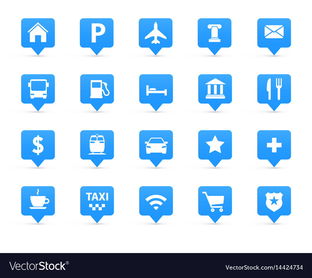Navigation icons set