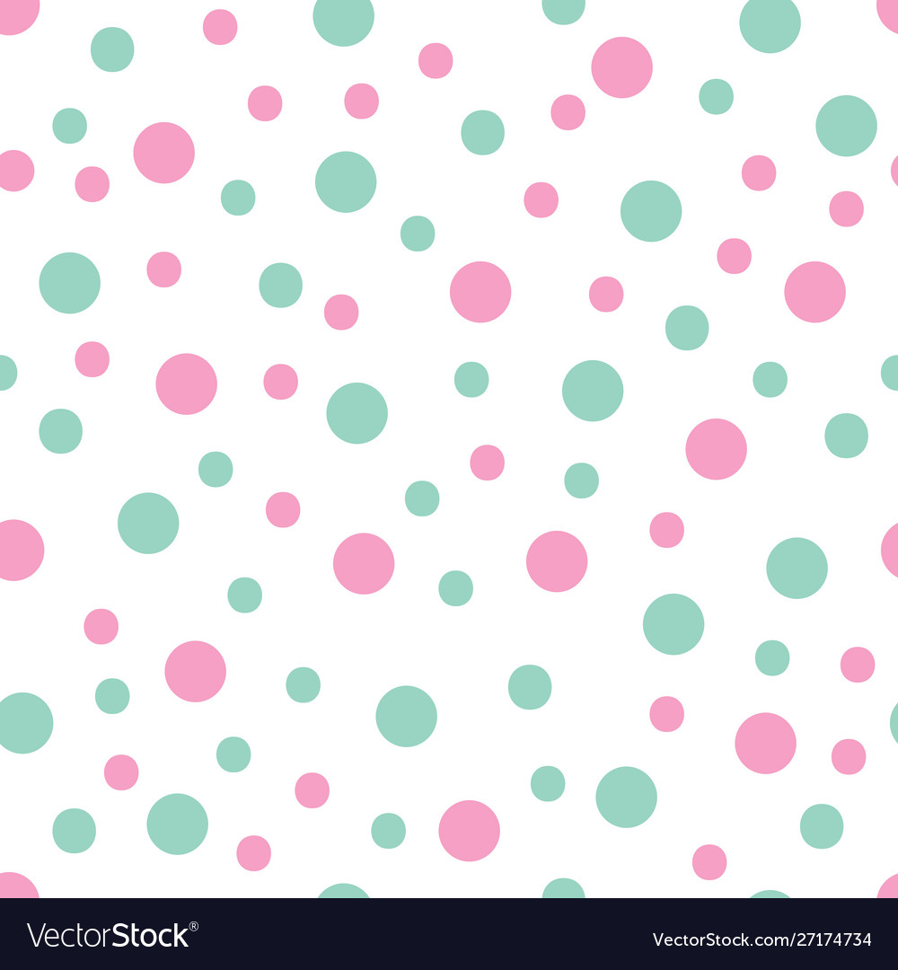 Uneven scattered polka dot seamless pattern Vector Image