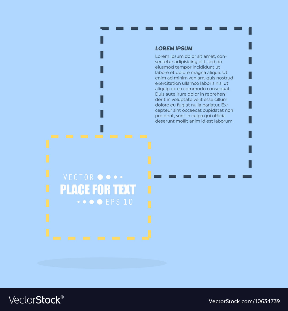 Abstract concept empty speech square quote