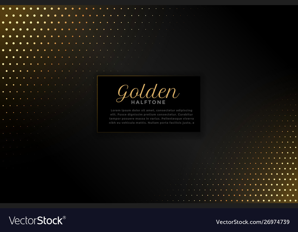 Black background with golden halftone pattern