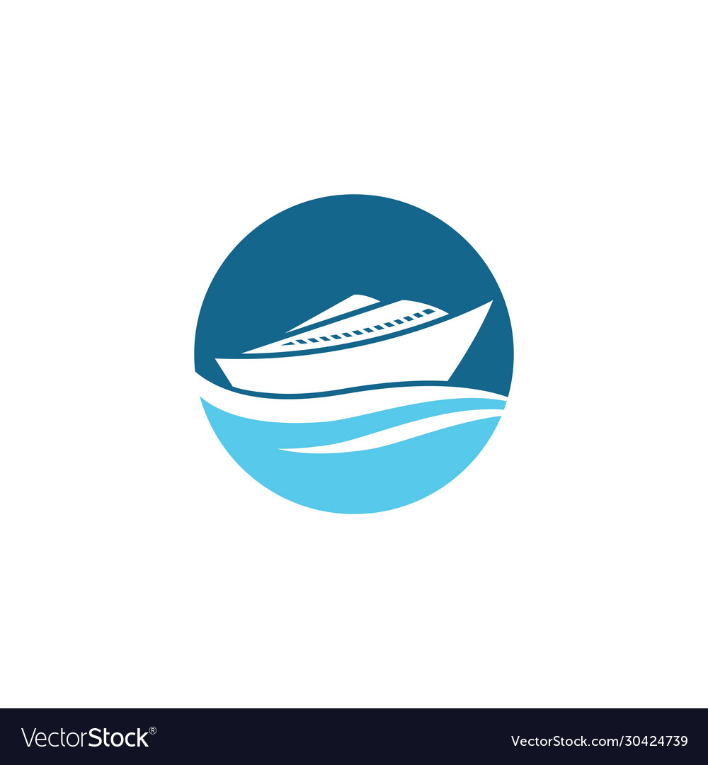 Cruise ship symbol icon Royalty Free Vector Image