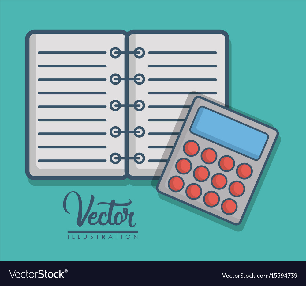 Notebook and calendar icon