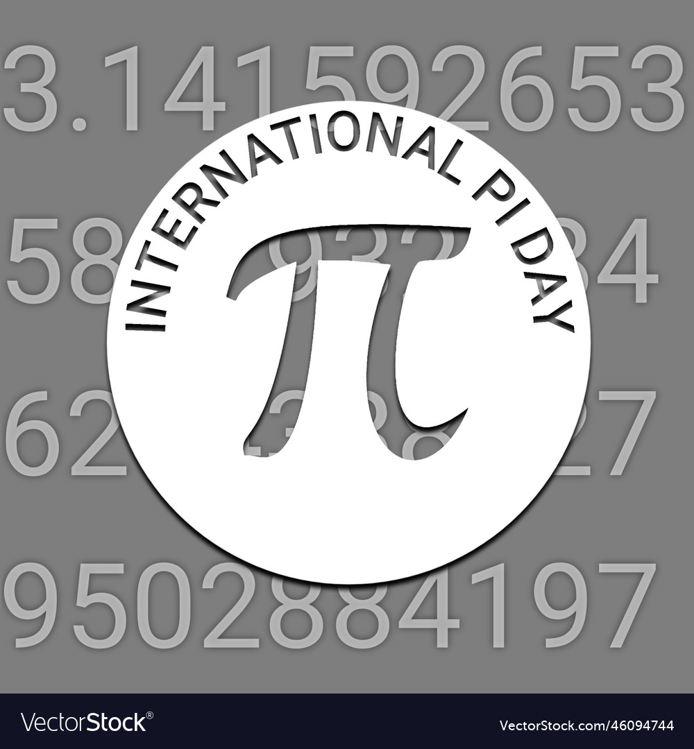 A set of numbers and symbols for international pi