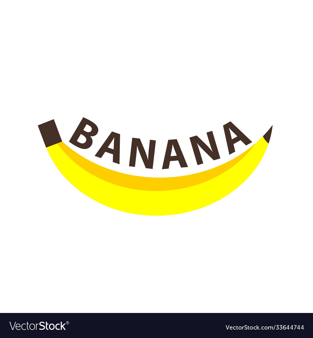 Banana template design Royalty Free Vector Image Banana template design Royalty Free Vector Image