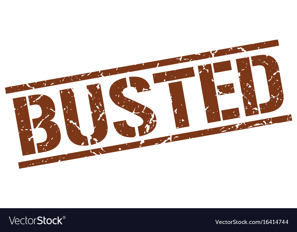 Busted stamp Royalty Free Vector Image - VectorStock