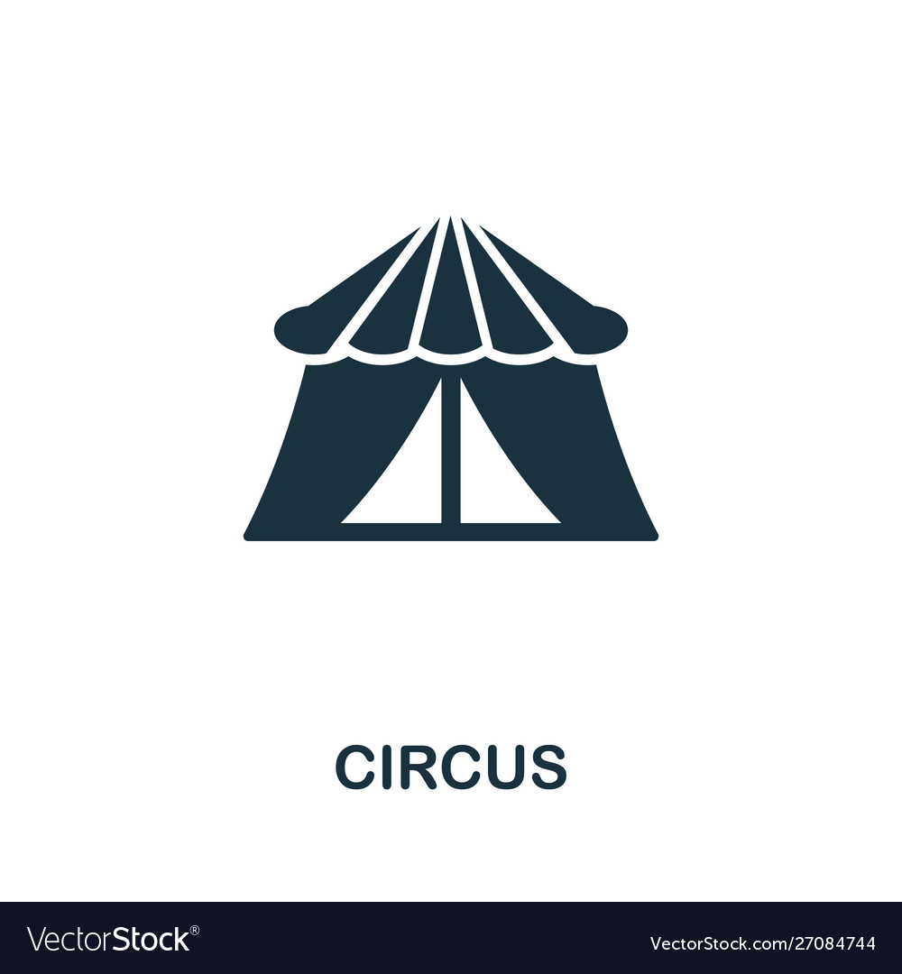 Circus icon symbol creative sign from buildings Vector Image