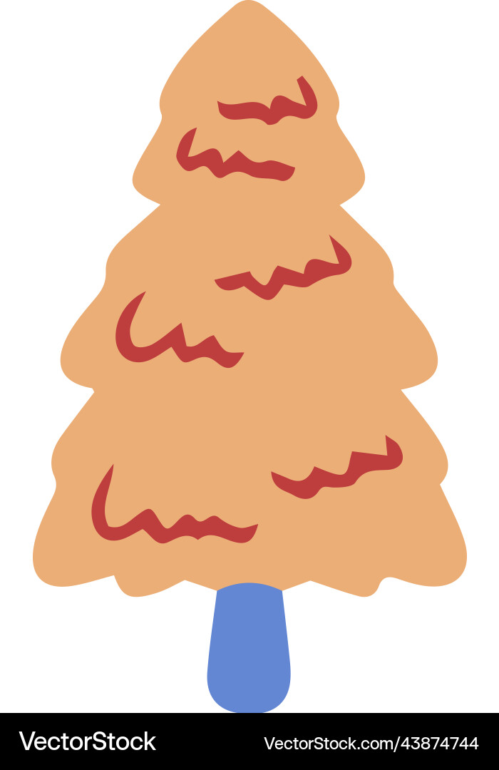 Hand drawn pine Royalty Free Vector Image - VectorStock