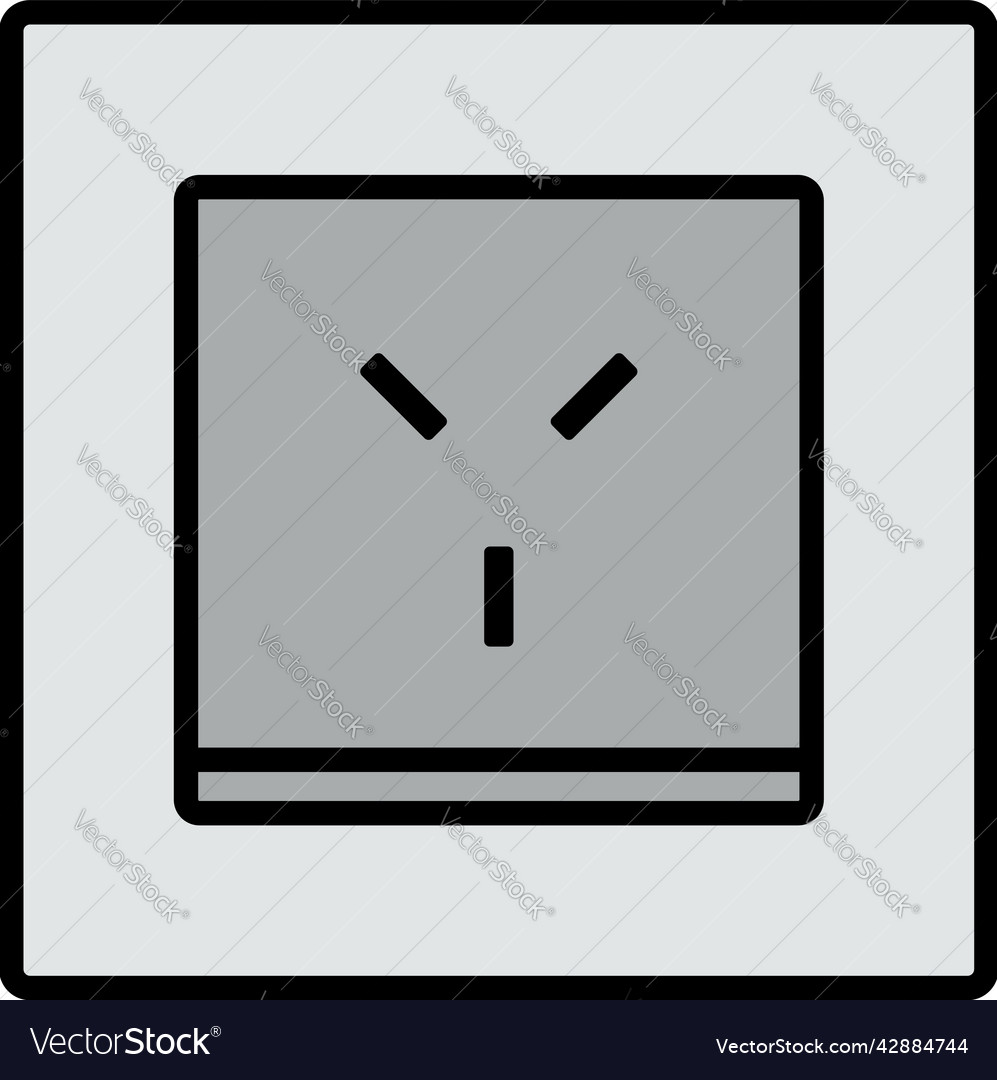 Israel electrical socket icon Royalty Free Vector Image