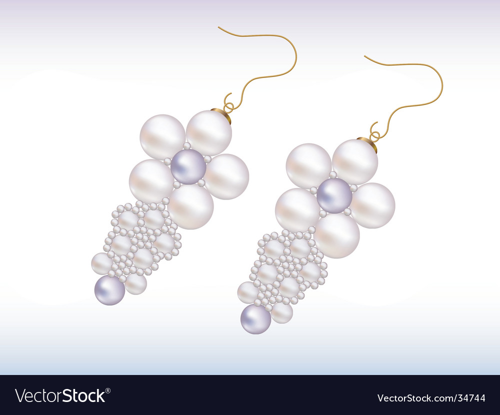 pearl ear drops earrings