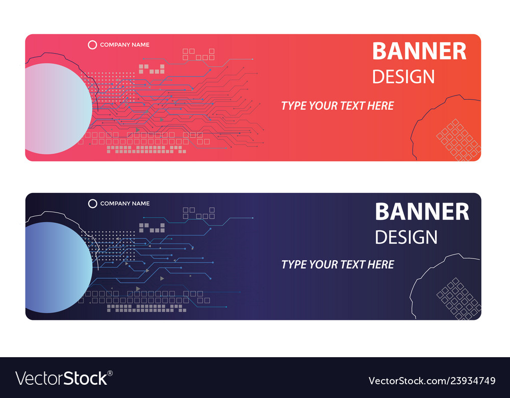 Abstract banner design Royalty Free Vector Image