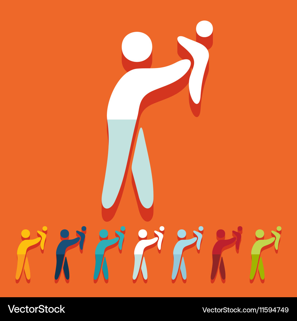 Flat Design Royalty Free Vector Image Vectorstock