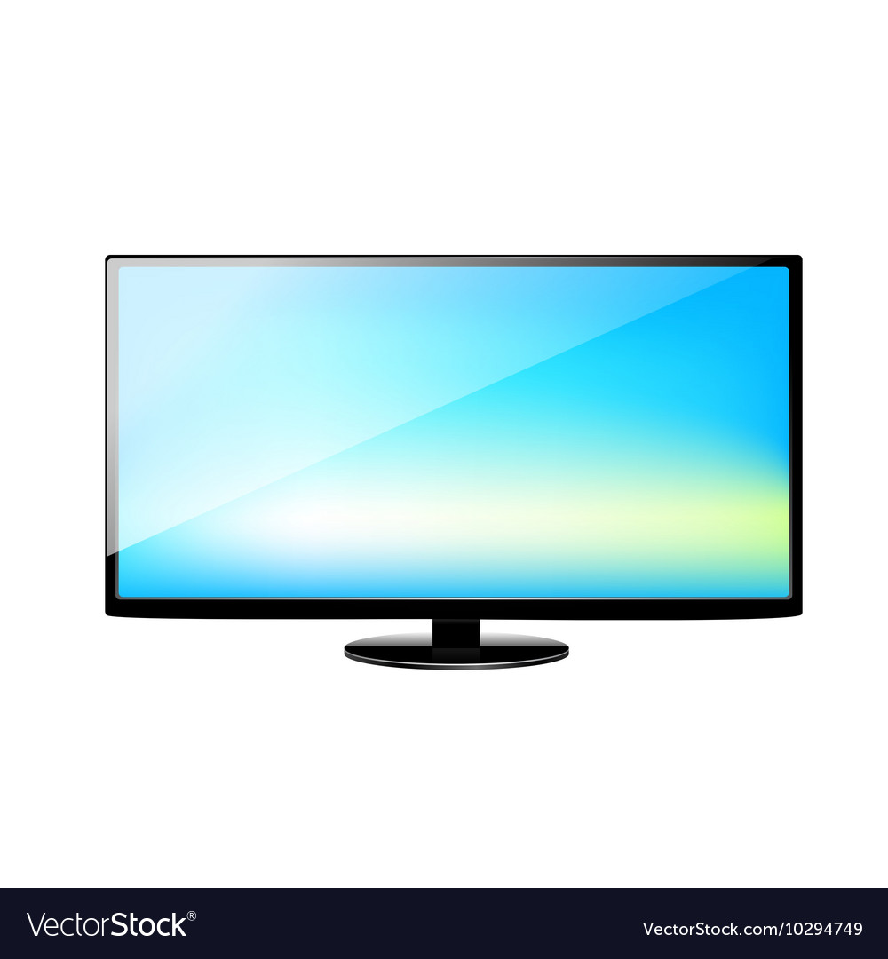 Flat screen tv Royalty Free Vector Image - VectorStock