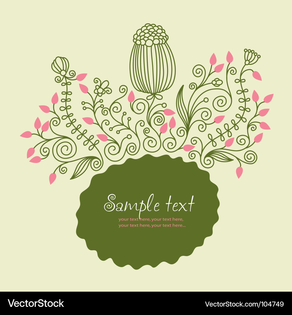 Floral Royalty Free Vector Image - VectorStock