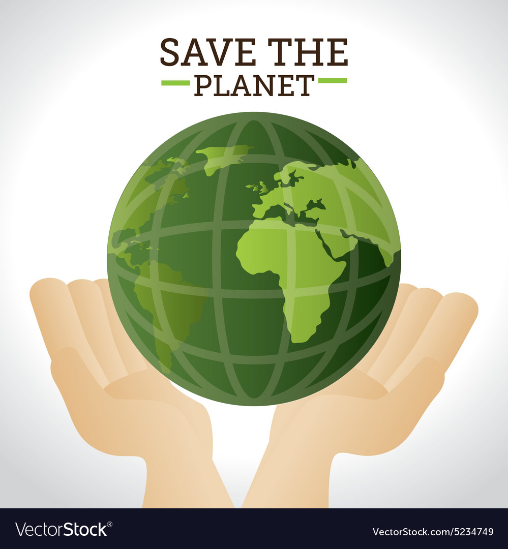 Go green design Royalty Free Vector Image - VectorStock