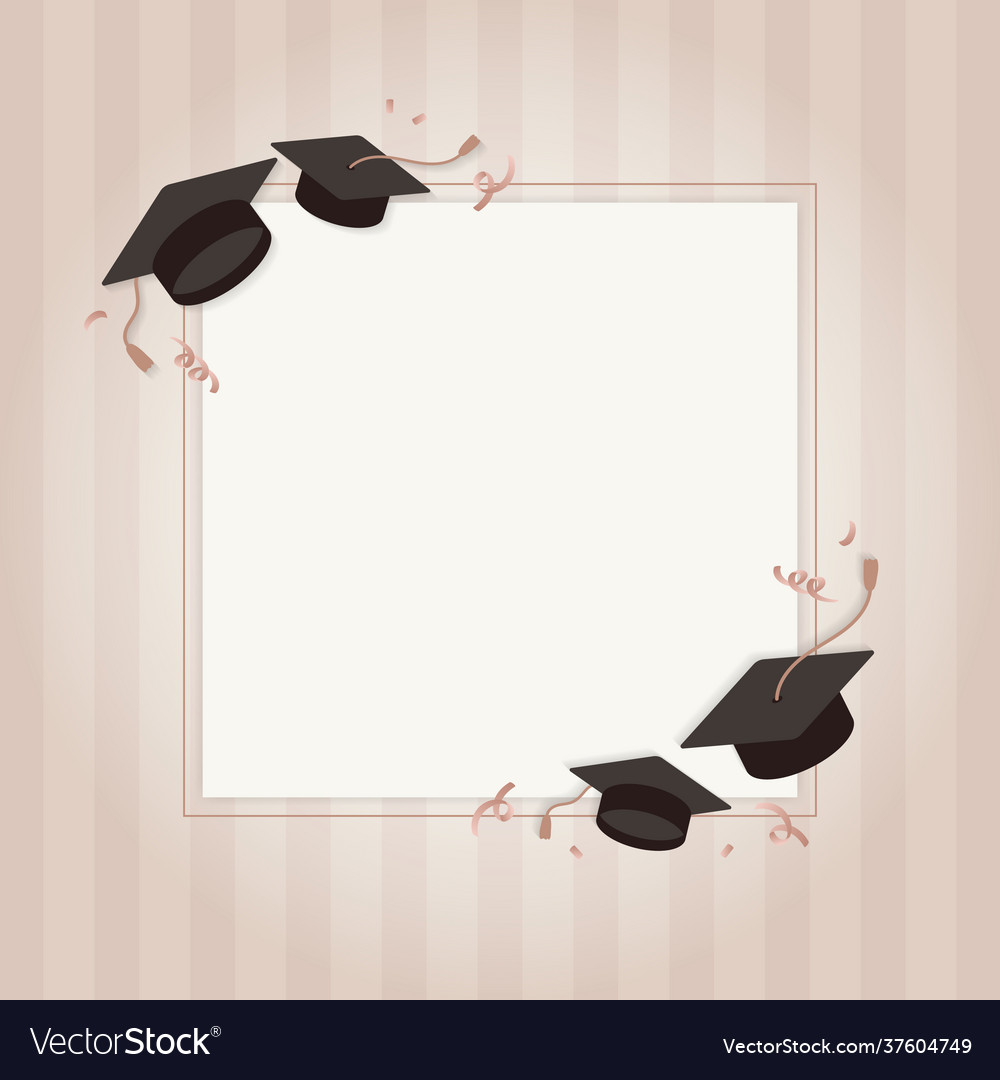 Graduation greeting card Royalty Free Vector Image