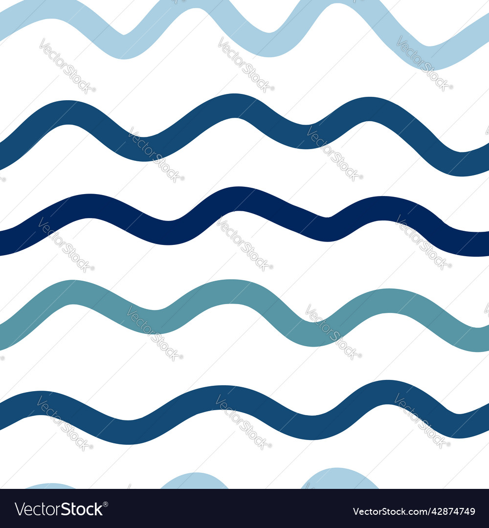 Hand drawn horizontal stripes seamless pattern