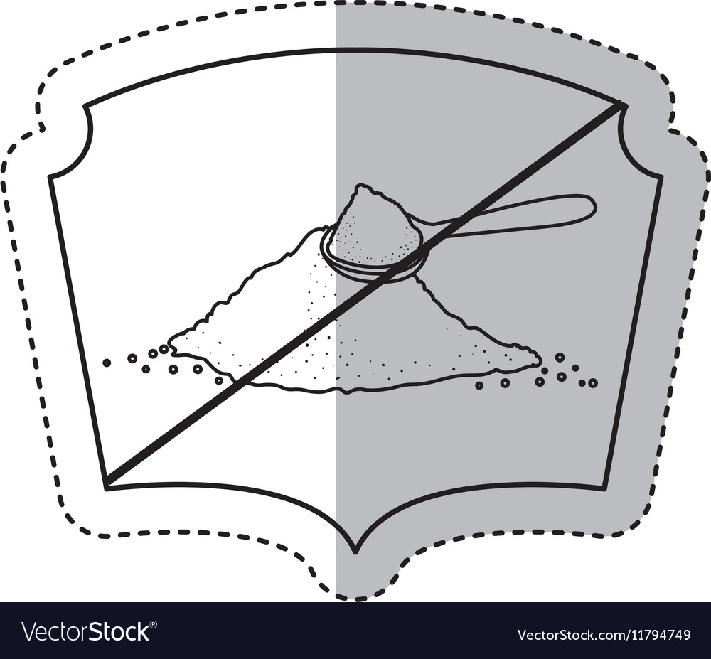 Isolated frame of free sugar design