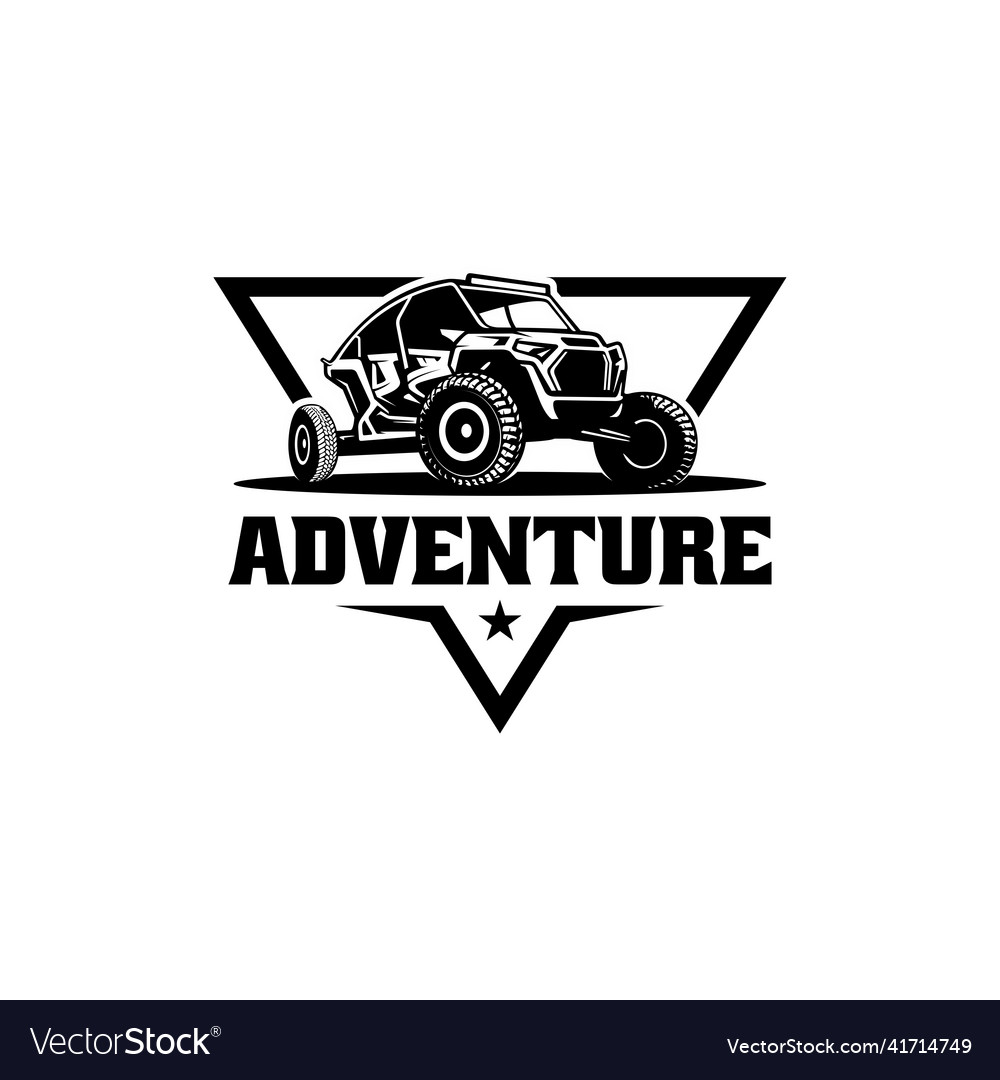 Off road buggy utv logo Royalty Free Vector Image