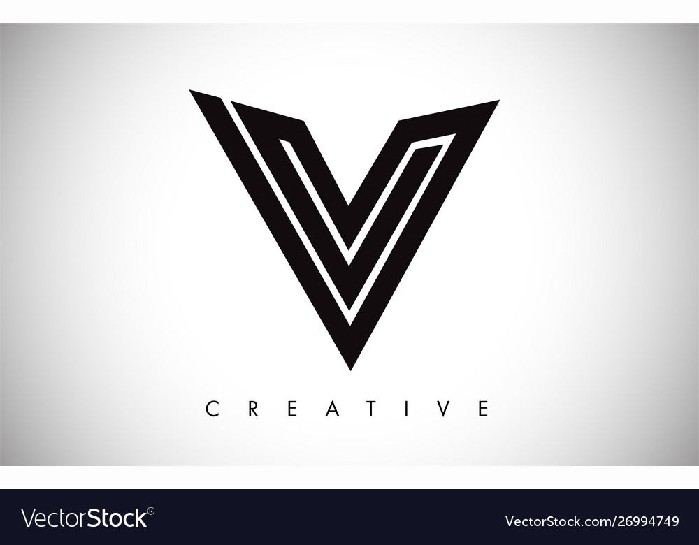 V Logo Buchstaben kreative Icon Design