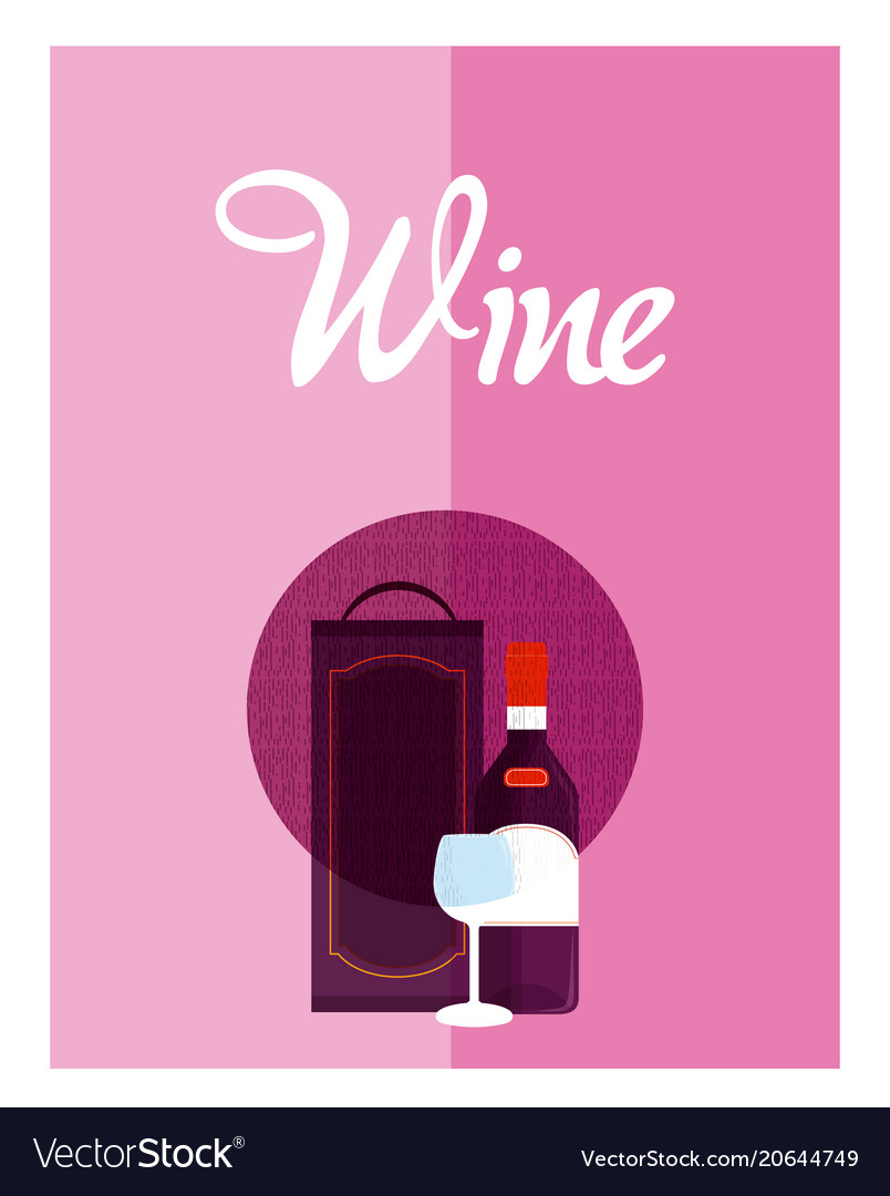 Wine menu cover Royalty Free Vector Image - VectorStock