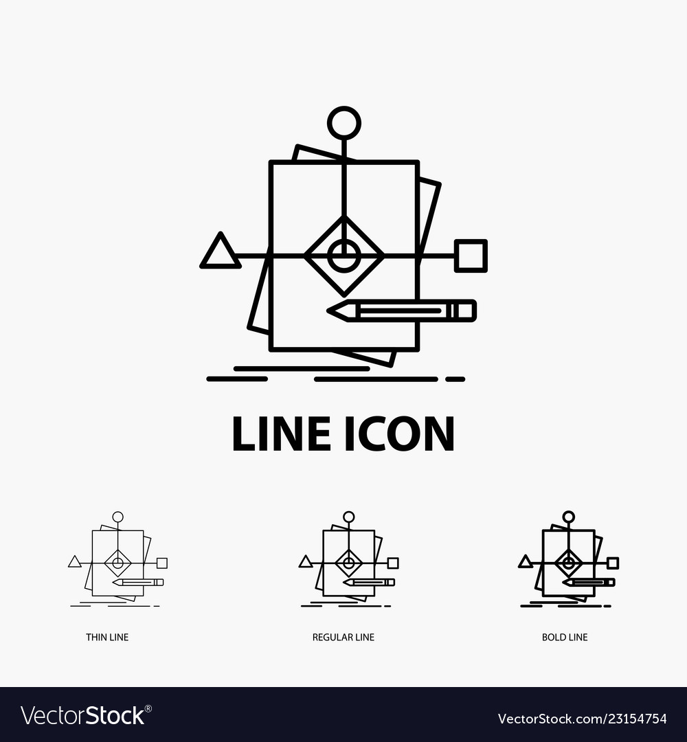 Algorithm business foretelling pattern plan icon vector image Algorithm business foretelling pattern plan icon