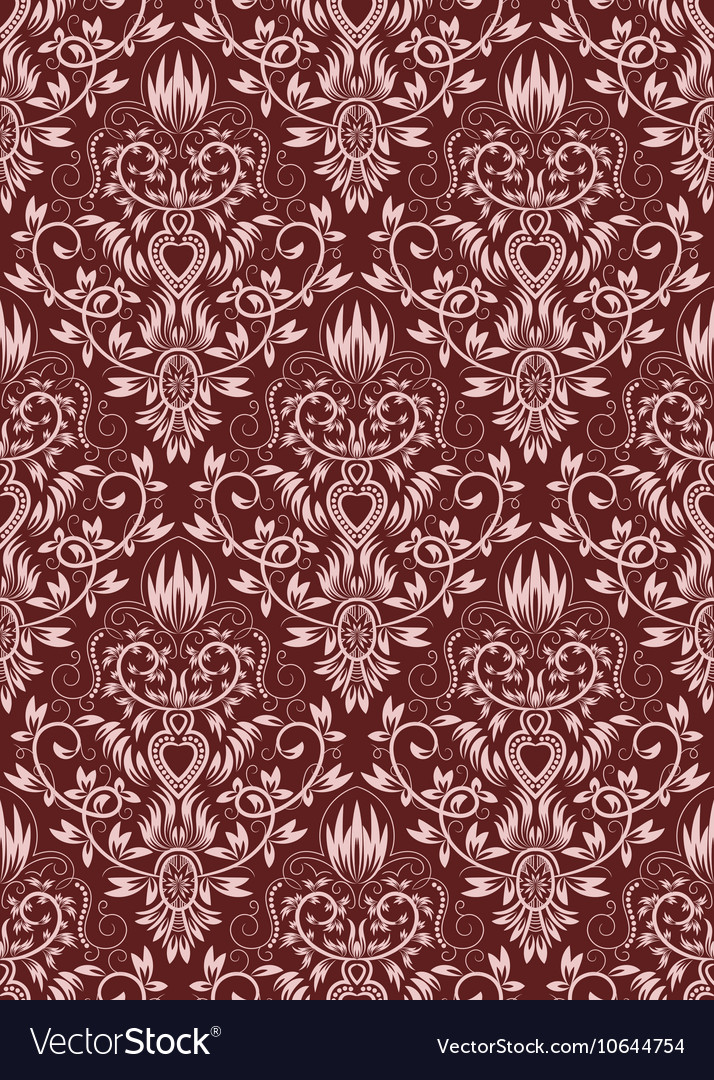 Damask seamless pattern repeating background