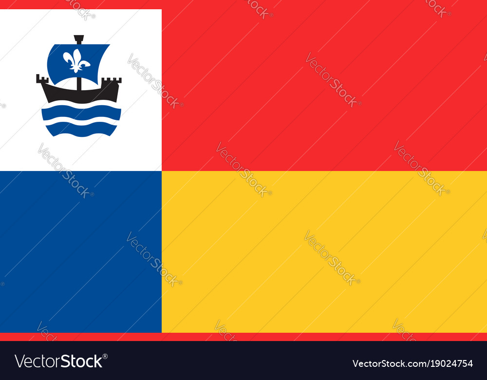 Flag of almere netherlands